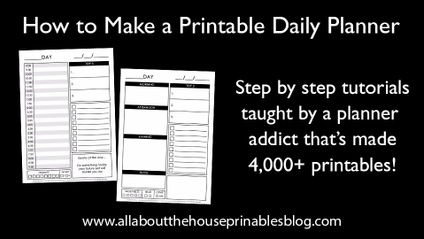 Product image for How to Make a Daily Planner Printable in Photoshop