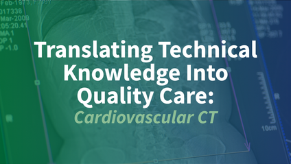 Product image for Translating Technical Knowledge Into Quality Care: Cardiovascular CT