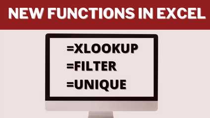 Product image for New Functions in Excel