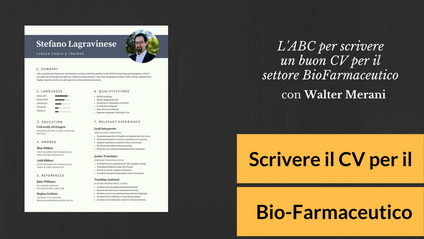 Product image for Come scrivere un CV efficace per il settore Bio-Farmaceutico