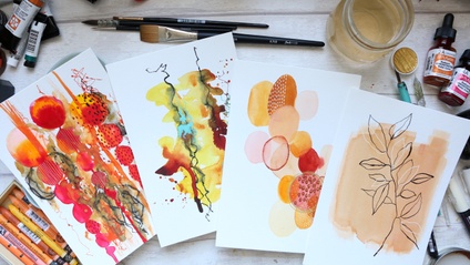 Product image for Playful Watercolour with Mixed Media