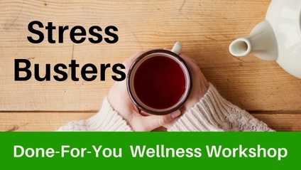 Product image for "Stress Busters" Done-For-You Wellness Workshop for Health Coaches