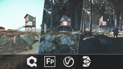 Product image for 3ds Max + Forest Pack: Create Realistic 3d Environments