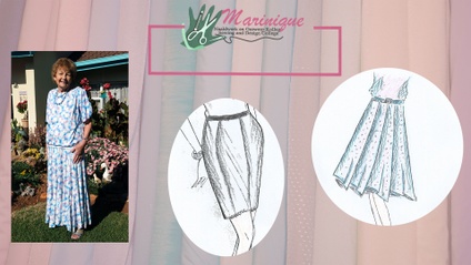 Product image for Design Class 3: Design a 4, 6 or 8 panel skirts. + Alter your camisole/blouse to a shirt with buttons and collar.