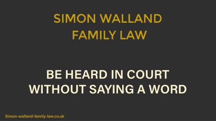 Product image for Be heard in court without saying a word