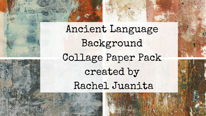 Product image for Ancient Language Background Collage Paper Pack