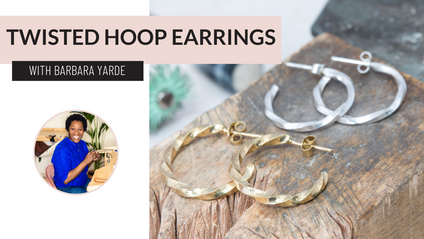 Product image for Twisted Hoop Earrings - Free Mini Course