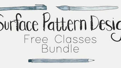 Product image for Free Courses Surface Pattern Design School Bundle