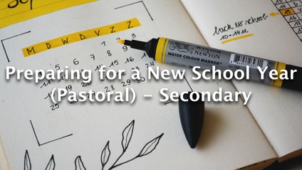 Product image for Preparing for a New School Year - Secondary (Pastoral)