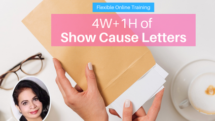 Product image for (English) 4W+1H of Show Cause Letters by Sajni Dharamdass (HR/IR Expert)
