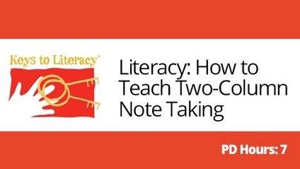 Product image for How to Teach  Two-Column Note Taking