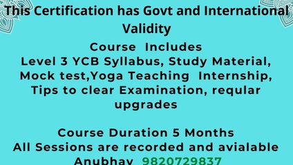 Product image for Level 3, Yoga Therapy Course and Yoga Volunteering Registration Details