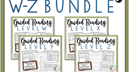 Product image for Guided Reading Levels W-Z