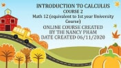 Product image for Introduction to Calculus Course 2