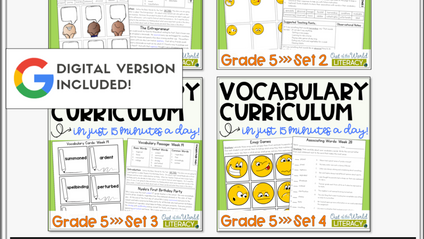 Product image for Vocabulary Curriculum: Grade 5