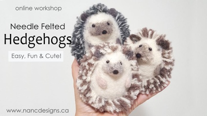 Product image for Needle Felted Hedgehogs