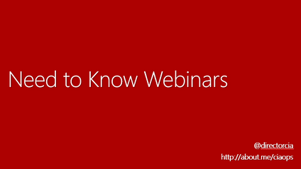 Product image for Need to Know Microsoft 365 Webinars
