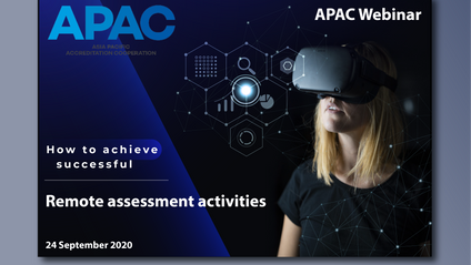 Product image for APAC Webinar - Remote accreditation assessments, September 2020