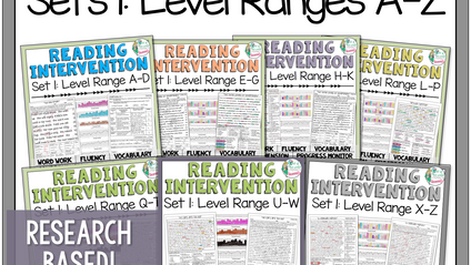 Product image for Reading Intervention Program: Set One Bundle