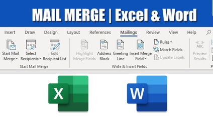 Product image for MAIL MERGE | Word & Excel