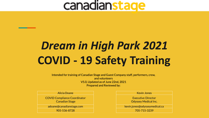 Product image for Canadian Stage | COVID-19 Safety Training