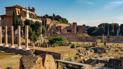 Product image for "Palatine hill, where it all began, from Romulus to Mussolini"