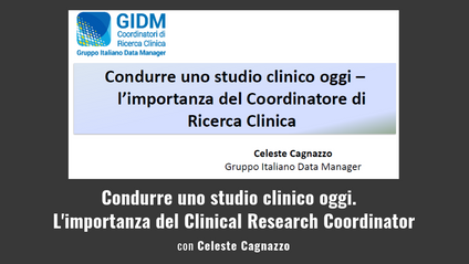 Product image for Condurre uno studio clinico oggi.  L'importanza del Clinical Research Coordinator