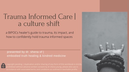 Product image for trauma informed care | a culture shift -- BIPOC healers training