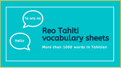 Product image for TAHITIAN VOCABULARY WORKSHEETS