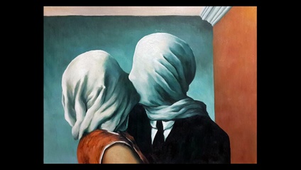Product image for Paint-A-Long - Recreation of The Lovers by Magritte
