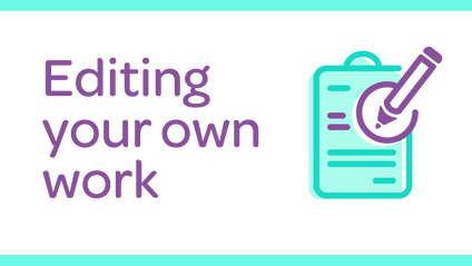 Product image for Editing your own work