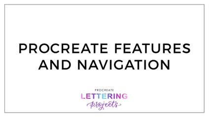 Product image for Procreate Features and Navigation