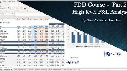 Product image for Financial Due Diligence Course - Part 2 - High level P&L Analyses