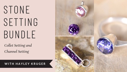 Product image for Stone Setting: Collet Setting and Channel Setting Course Bundle