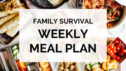 Product image for Family Survival Weekly Meal Plan