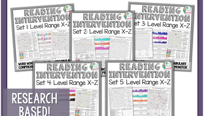 Product image for Reading Intervention Program: Sets X-Z
