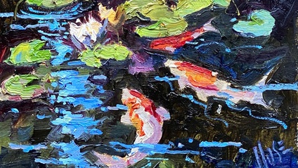 Product image for Koi and Lillies