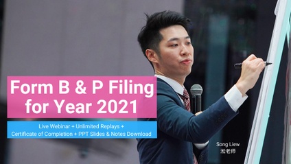 Product image for (English) Form B & P Filing for Year 2021 by Song Liew Tzen Hsiung 淞老师 (ANC Group)