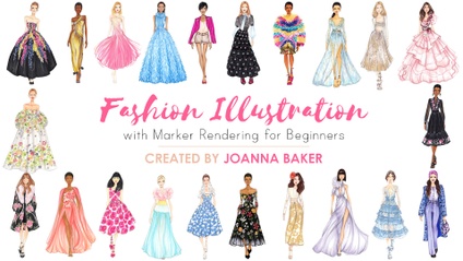Product image for Fashion Illustration with Marker Rendering for Beginners