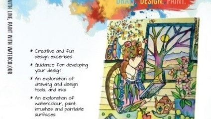 Product image for DRAW, DESIGN, PAINT on canvas! – Watercolour and Mixed Media