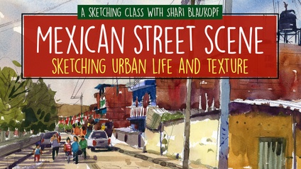 Product image for Mexican Street Scene