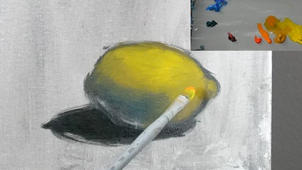 Product image for The Simple Still Life Painting in Oil - How to Paint a Lemon with master artist Scott Yeskel