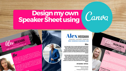Product image for Design My Own Speaker Sheet Using Canva
