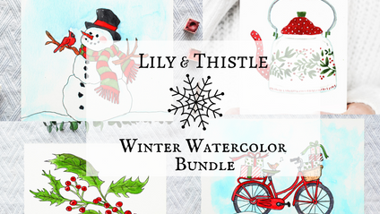 Product image for Winter Watercolor Bundle