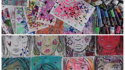 Product image for Bundle Courses: Stories Beneath the Skin and Collage Paper Party with Nicole Austin
