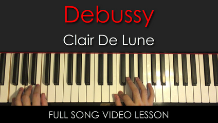 Product image for Debussy | Clair De Lune | Classical Piano Lesson