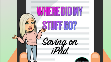 Product image for Where did it go? Saving on the iPad