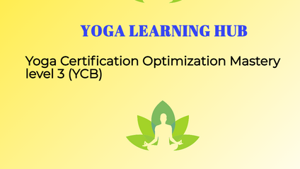 Product image for Yoga Certification Optimization Mastery level 3( YCB)