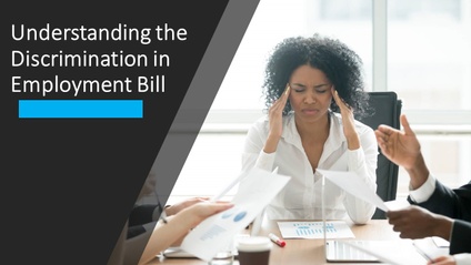 Product image for Understanding the Discrimination in Employment Bill