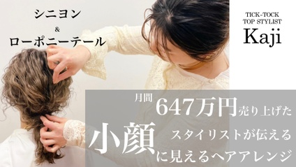 Product image for 月間647万円売り上げたスタイリストが伝える小顔にみえるヘアアレンジ